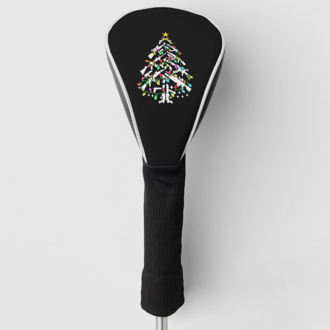 Guns Christmas Tree Ornament Golf Head Cover (Front)