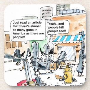 Guns Don't Kill Funny Gifts, Tees & Cards Coaster