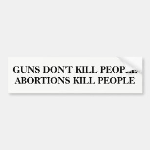Guns Don't Kill People Bumper Sticker