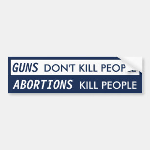 GUNS Don't Kill People Bumper Sticker
