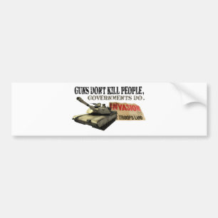 Guns Don't Kill People Bumper Sticker