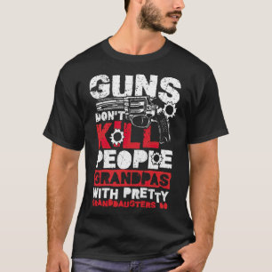 Guns dont kill People fun family relation freesty T-Shirt