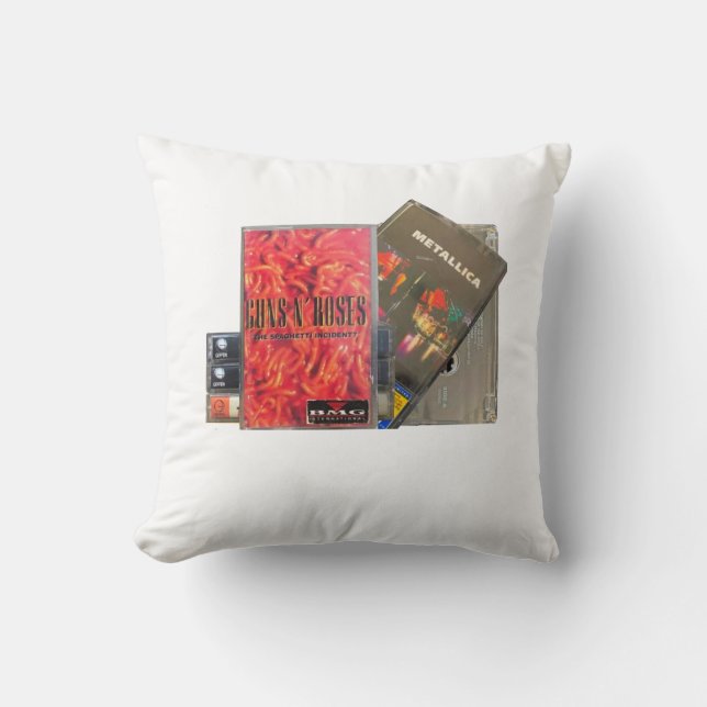 GUNS N' ROSES, METALLIC THROW PILLOW (Front)