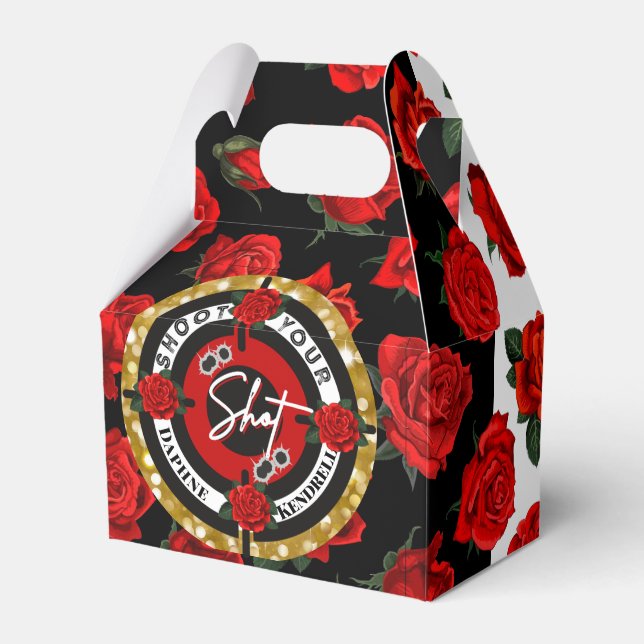 Guns or Roses Gender Reveal| Shoot your Shot Favor Box (Front Side)