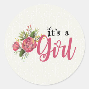 Guns or Roses Gender Reveal Sticker