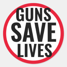 Guns Save Lives sticker