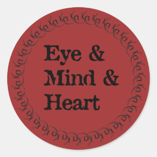 Gunslinger's Creed & Wheel of Ka Classic Round Sticker