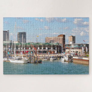 Gunwharf Quays Marina, Portsmouth, England Jigsaw Puzzle