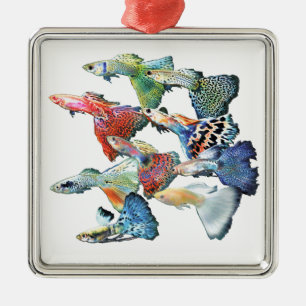Guppies Metal Ornament