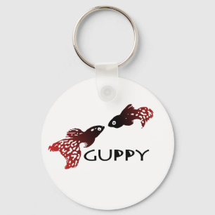 Guppy Kiss Keychain