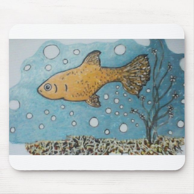 Guppy Love Mouse Pad (Front)