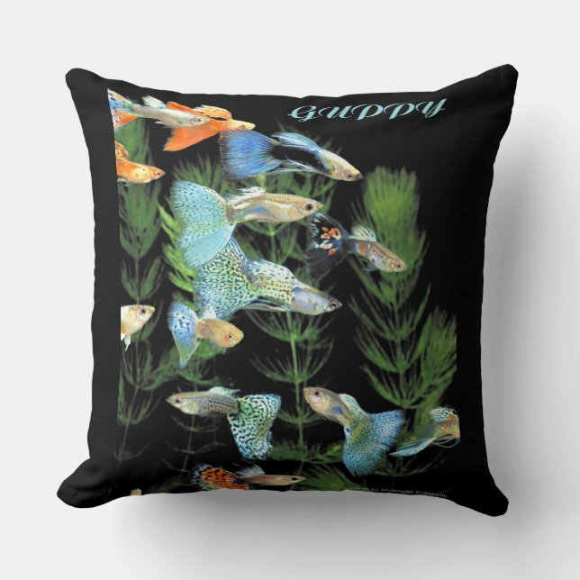 Guppy Throw Pillow (Front)