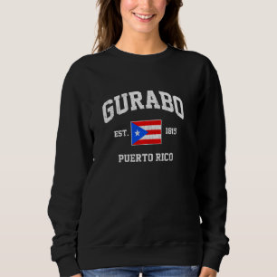 Gurabo Puerto Rico Vintage Boricua Flag Athletic S Sweatshirt