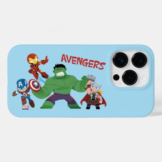 Guri Hiru Avengers Action Group Case-Mate iPhone Case (Back (Horizontal))
