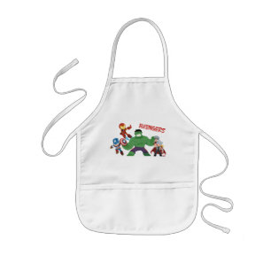 Guri Hiru Avengers Action Group Kids Apron