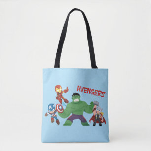 Guri Hiru Avengers Action Group Tote Bag