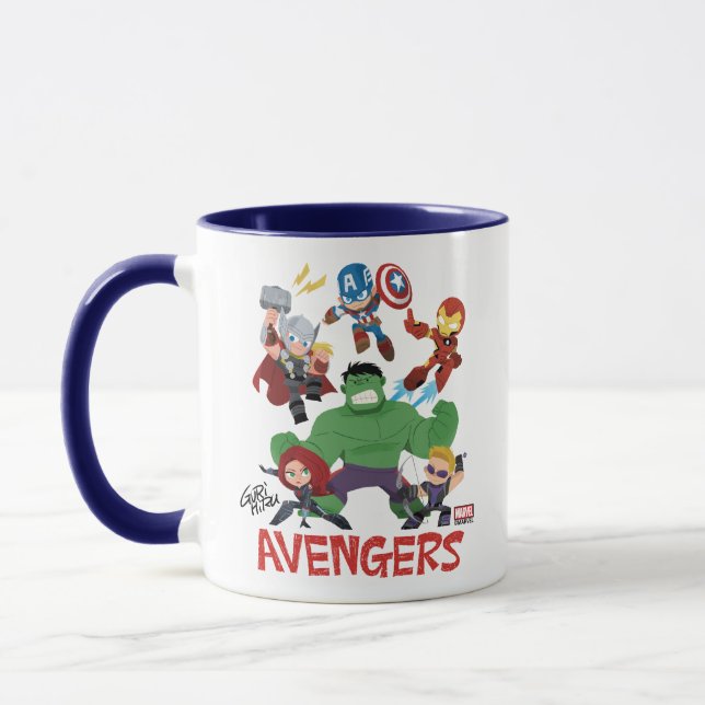 Guri Hiru Avengers Mug (Left)