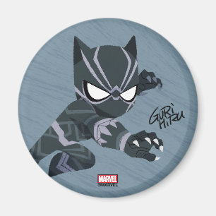 Guri Hiru Black Panther Magnet