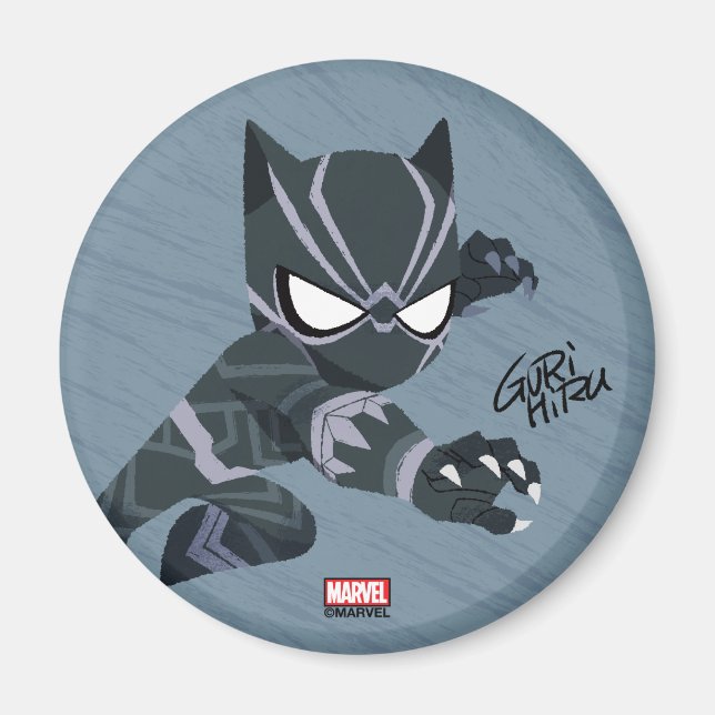Guri Hiru Black Panther Magnet (Front)