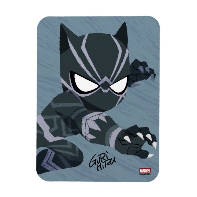 Guri Hiru Black Panther Magnet (Vertical)