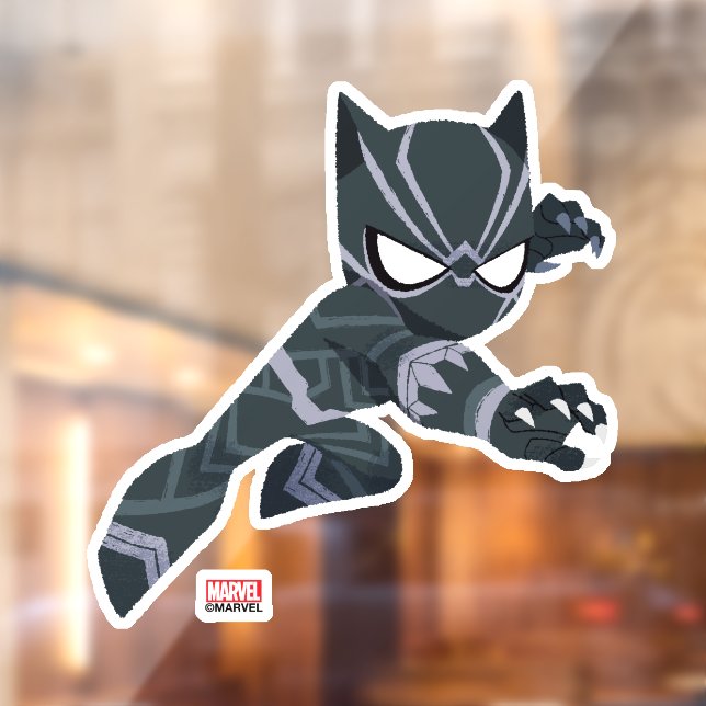 Guri Hiru Black Panther Window Cling (Sheet 2)