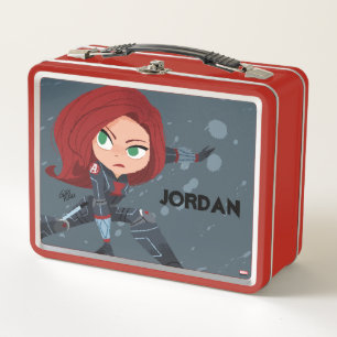 Guri Hiru Black Widow Metal Lunch Box