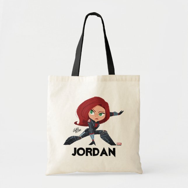 Guri Hiru Black Widow Tote Bag (Front)