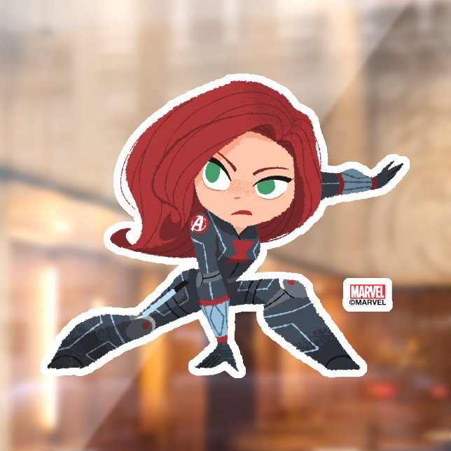 Guri Hiru Black Widow Window Cling (Sheet 2)