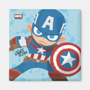 Guri Hiru Captain America Magnet