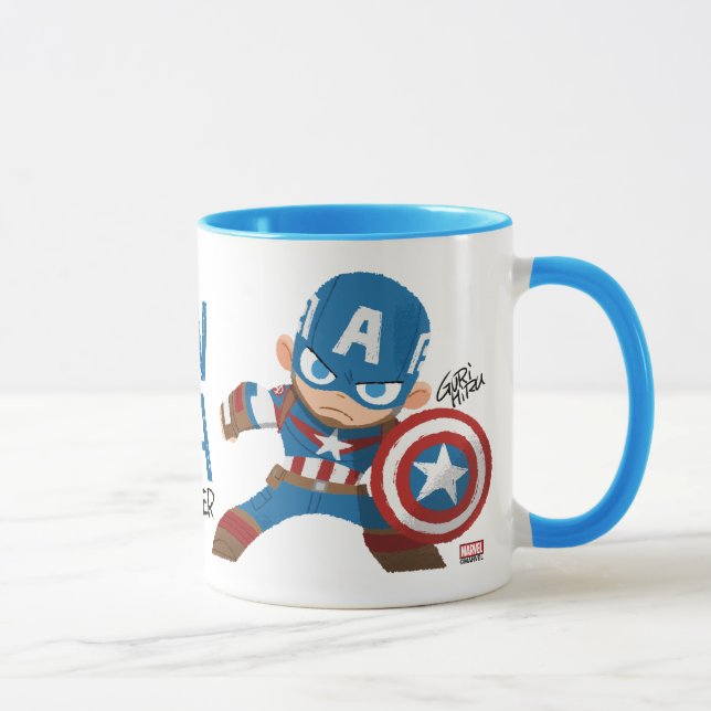 Guri Hiru Captain America Mug (Right)