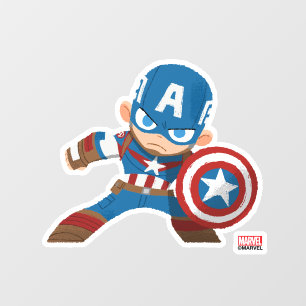 Guri Hiru Captain America Window Cling