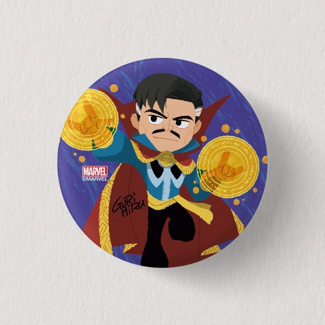 Guri Hiru Doctor Strange 1 Inch Round Button (Front)