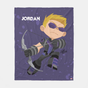 Guri Hiru Hawkeye Fleece Blanket