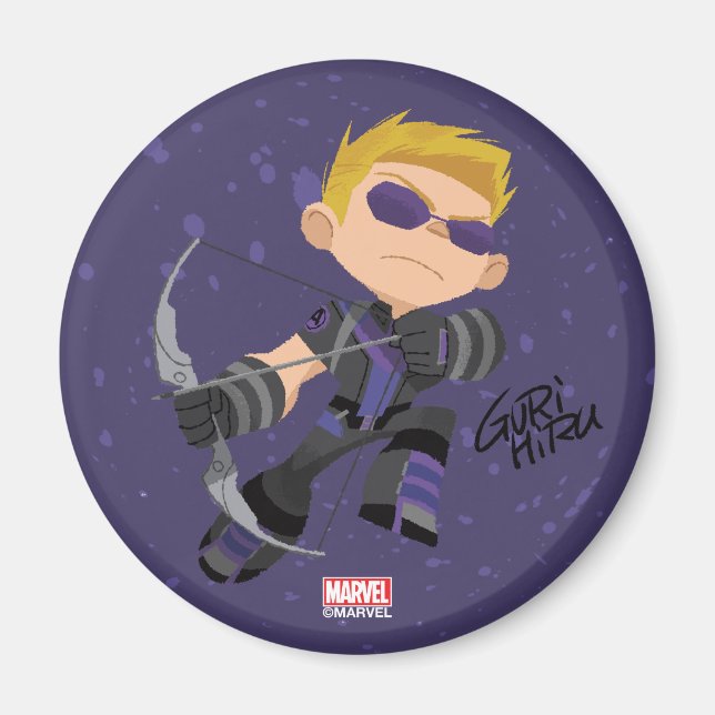 Guri Hiru Hawkeye Magnet (Front)