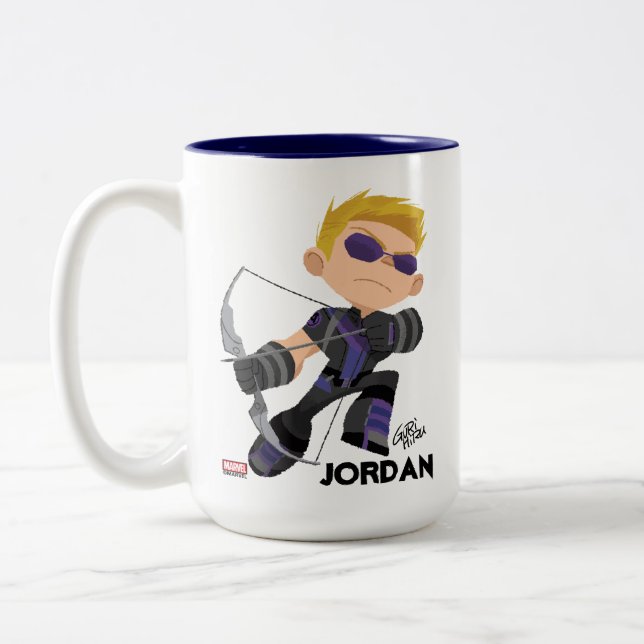 Guri Hiru Hawkeye Two-Tone Coffee Mug (Left)