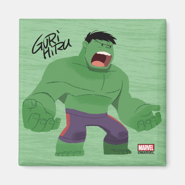 Guri Hiru Hulk Magnet (Front)