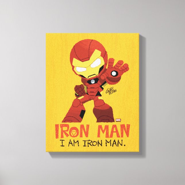 Guri Hiru Iron Man Canvas Print (Front)