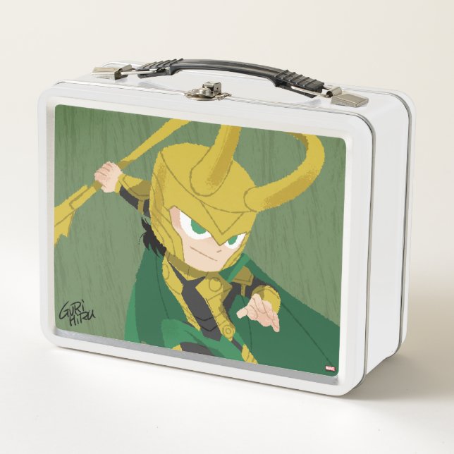 Guri Hiru Loki Metal Lunch Box (Front)