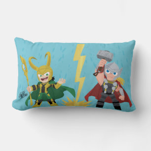 Guri Hiru Loki & Thor Lumbar Pillow