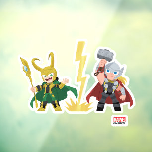 Guri Hiru Loki & Thor Window Cling