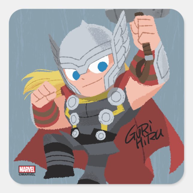 Guri Hiru Thor Square Sticker (Front)