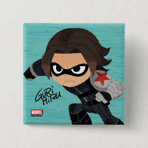 Guri Hiru Winter Soldier 2 Inch Square Button