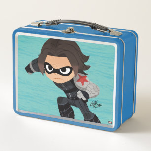 Guri Hiru Winter Soldier Metal Lunch Box
