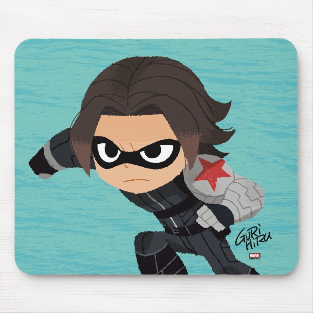 Guri Hiru Winter Soldier Mouse Pad (Front)