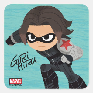 Guri Hiru Winter Soldier Square Sticker