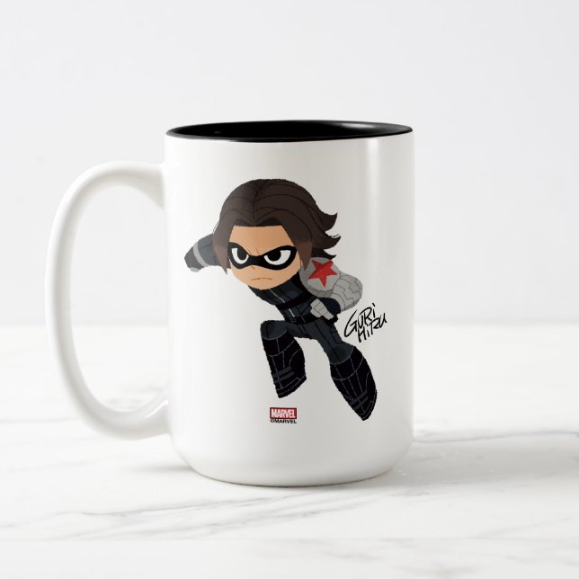 Guri Hiru Winter Soldier Two-Tone Coffee Mug (Left)
