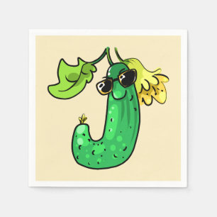 Gurke cucumber napkin