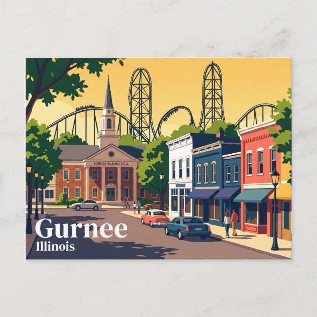 Gurnee USA Postcard (Front)
