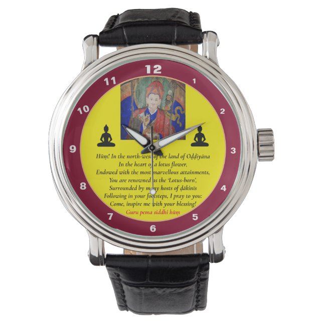 Guru Rinpoche & Seven Line Prayer /Padmasambhava   Watch (Front)