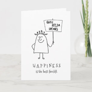 Guru Zelda Add a Name Birthday Happiness Greeting Card
